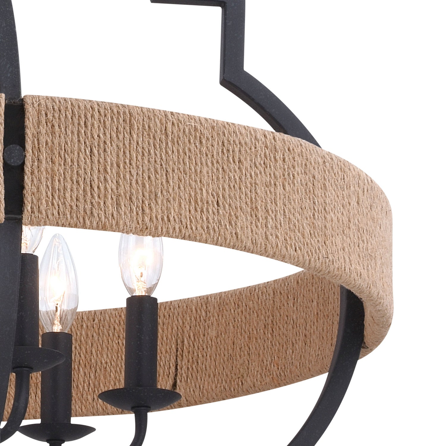Vaxcel - P0309 - Six Light Pendant - Beaumont - Textured Gray