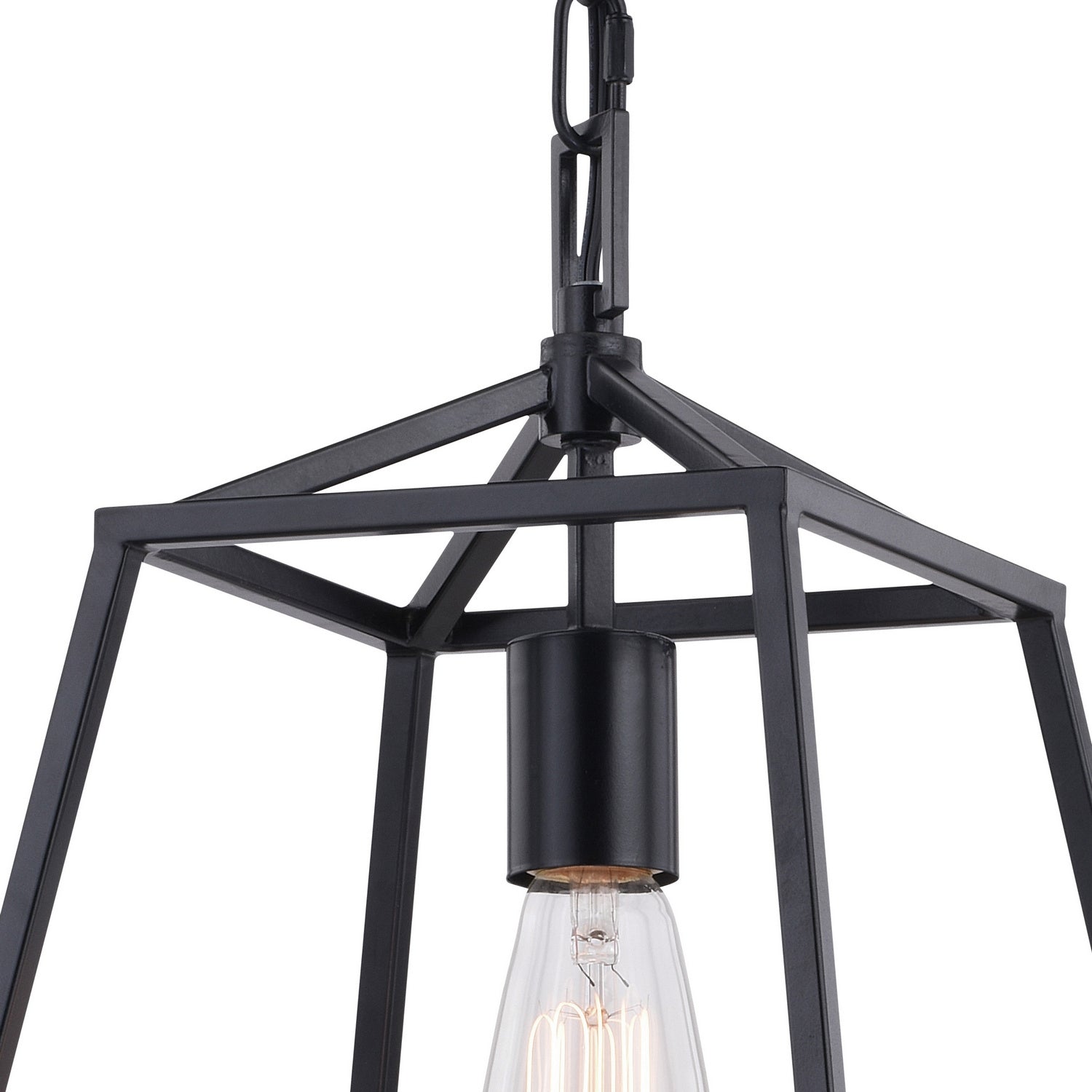 Vaxcel - P0311 - One Light Mini Pendant - Hayes - Black