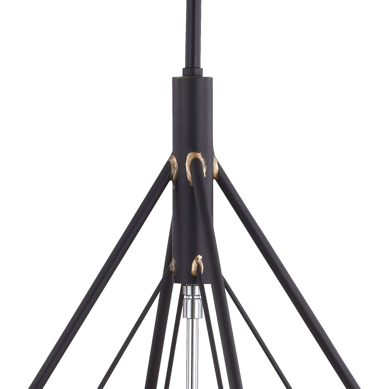 Vaxcel - P0328 - Four Light Pendant - Bartlett - Oil Rubbed Bronze and Satin Nickel