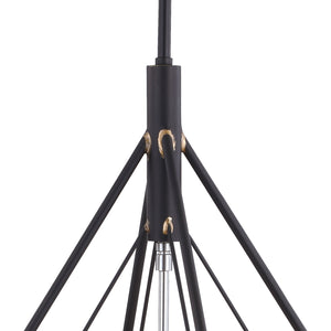 Vaxcel - P0328 - Four Light Pendant - Bartlett - Oil Rubbed Bronze and Satin Nickel