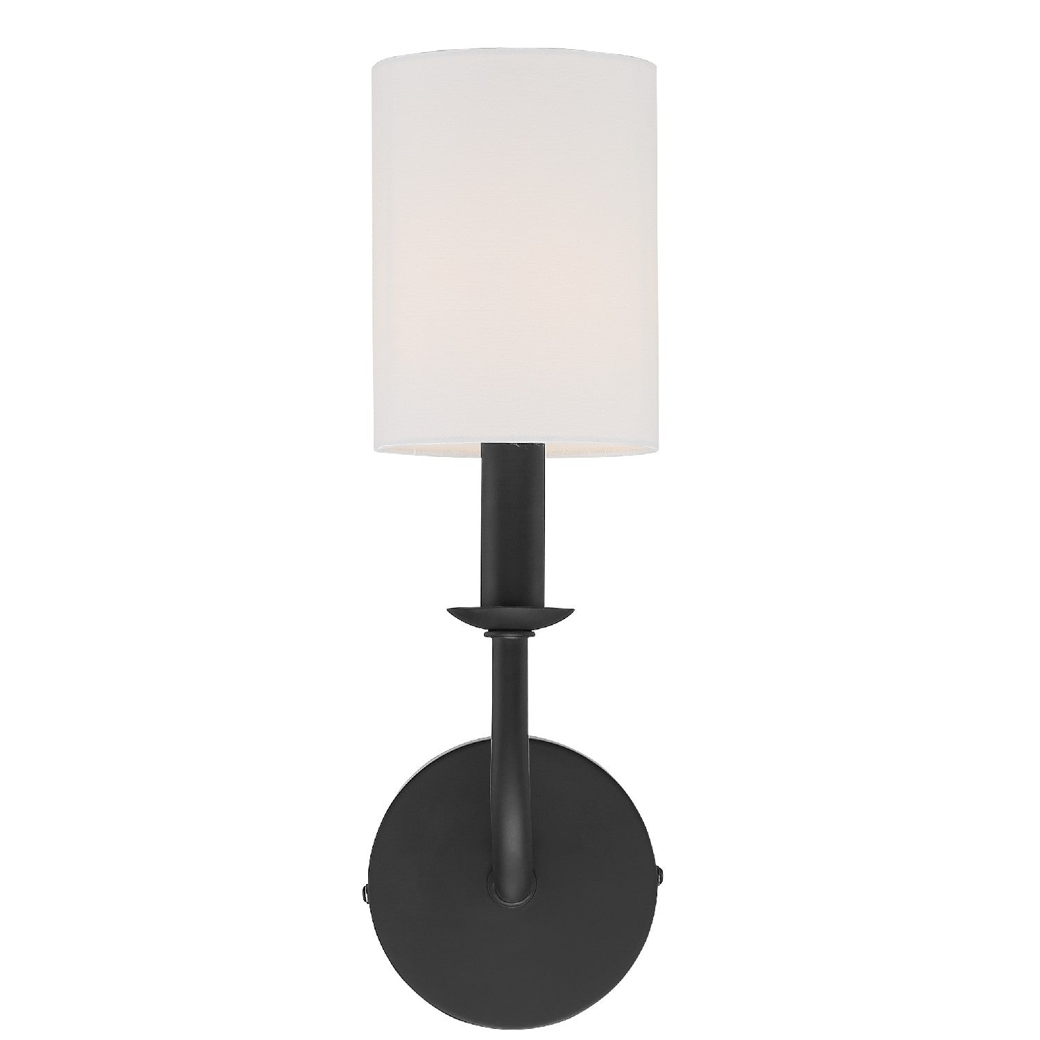 Crystorama - BAI-A2101-MK - One Light Wall Sconce - Bailey - Matte Black