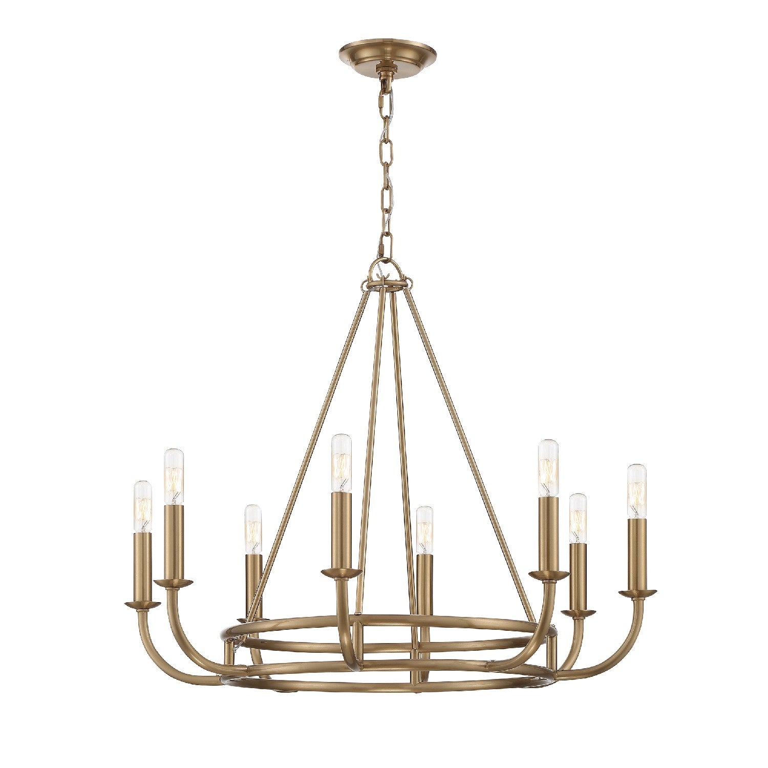 Crystorama - BAI-A2108-AG - Eight Light Chandelier - Bailey - Aged Brass