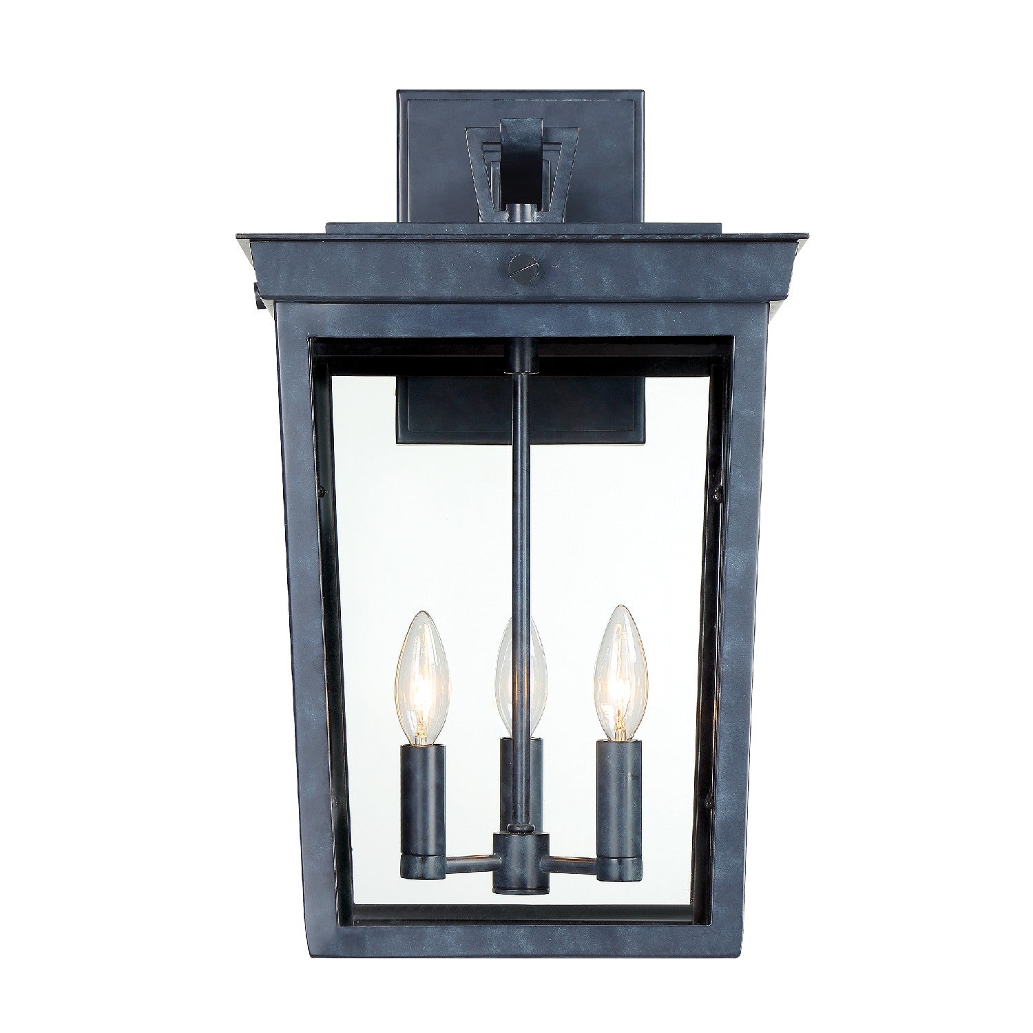 Crystorama - BEL-A8063-GE - Three Light Outdoor Wall Sconce - Belmont - Graphite