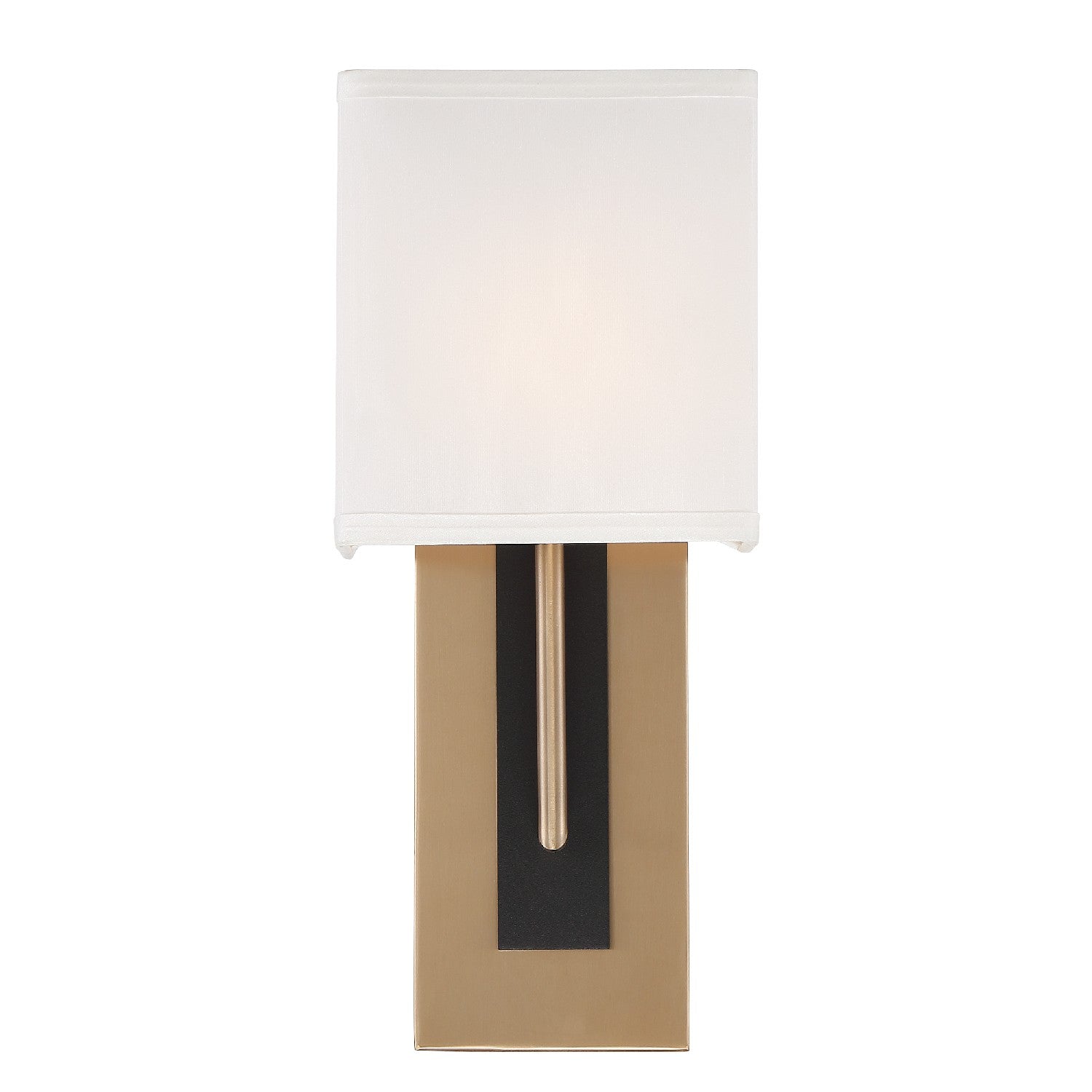 Crystorama - BRE-A3631-VG-BF - One Light Wall Sconce - Brent - Vibrant Gold / Black Forged