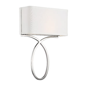 Crystorama - BRK-A3702-PN - Two Light Wall Sconce - Brinkley - Polished Nickel