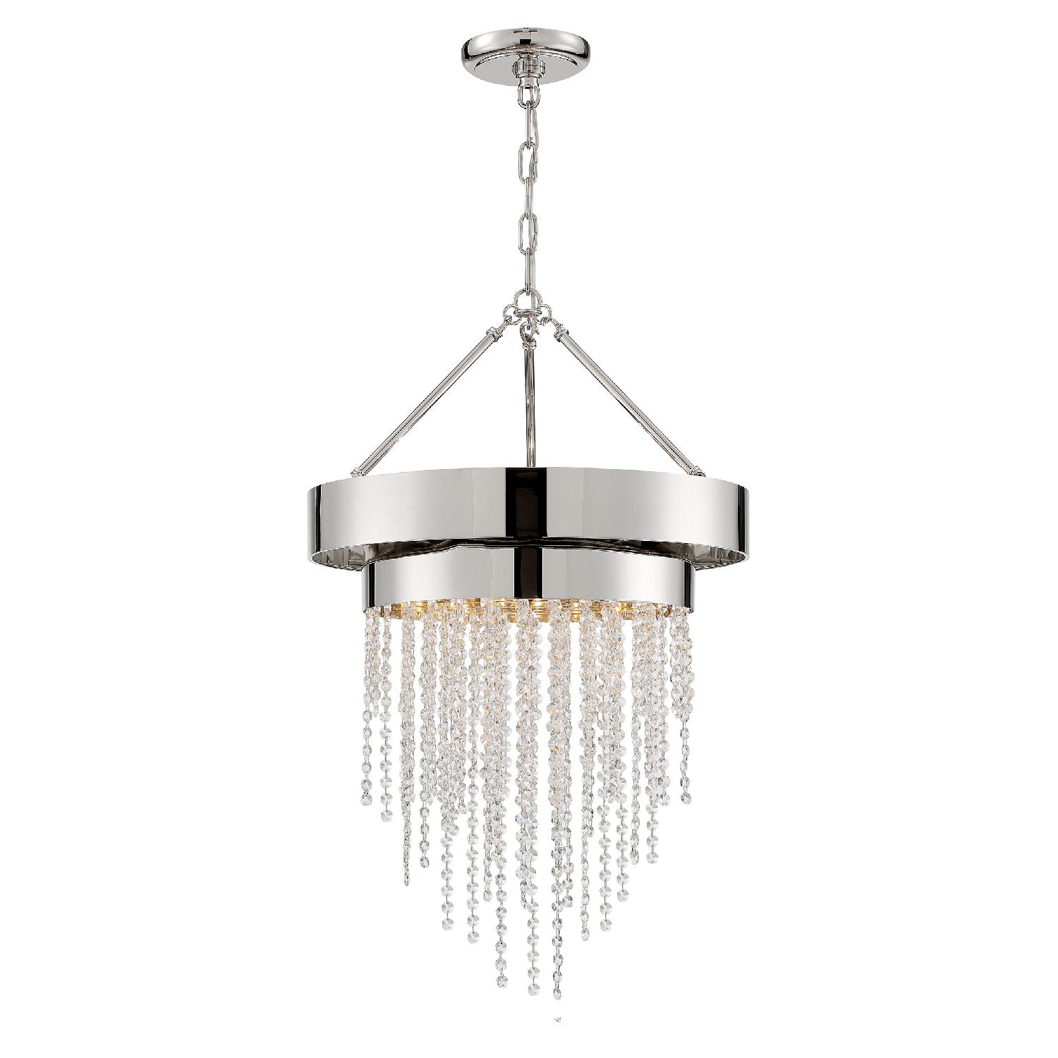 Crystorama - CLA-A3205-PN-CL-MWP - Five Light Chandelier - Clarksen - Polished Nickel