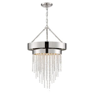 Crystorama - CLA-A3205-PN-CL-MWP - Five Light Chandelier - Clarksen - Polished Nickel