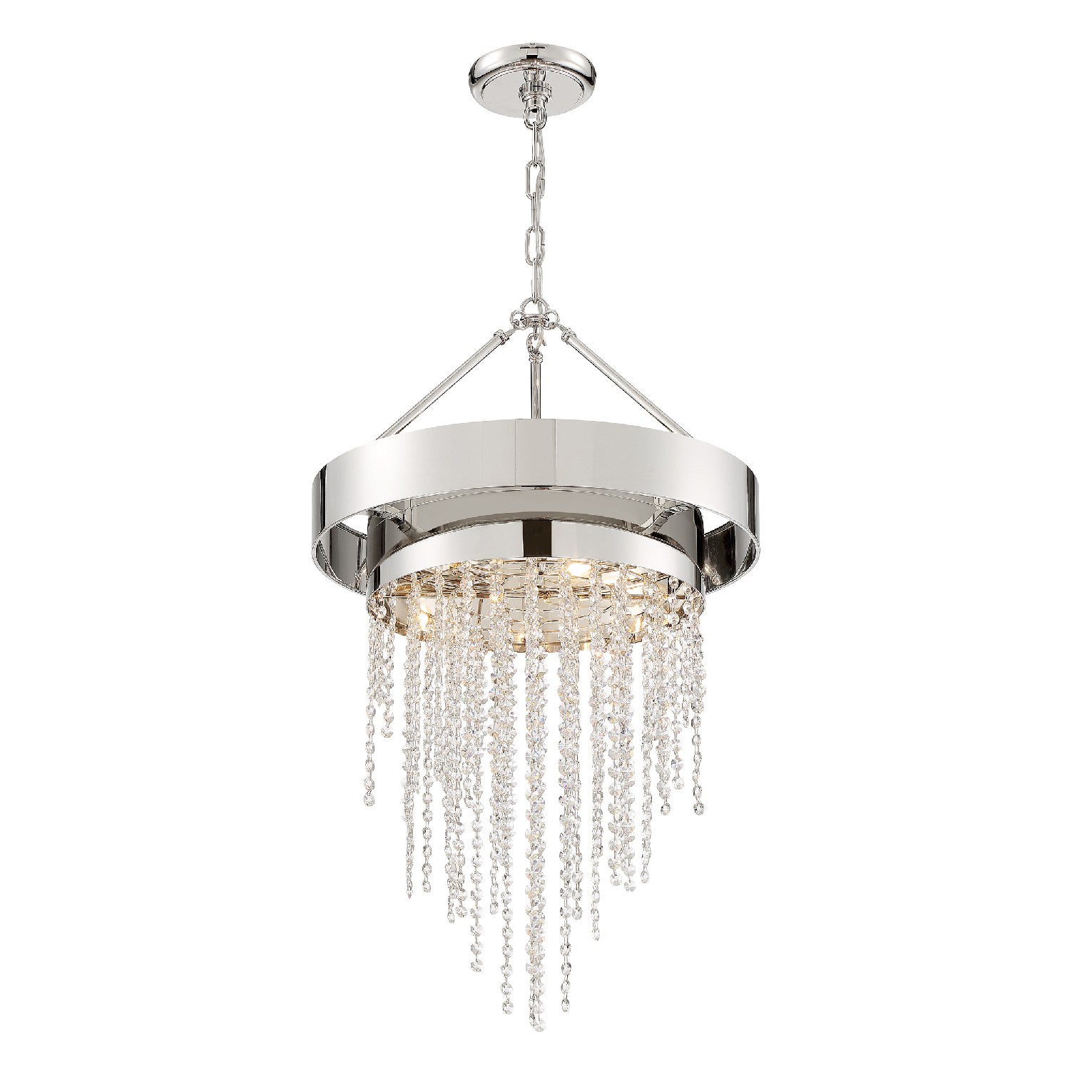 Crystorama - CLA-A3205-PN-CL-MWP - Five Light Chandelier - Clarksen - Polished Nickel