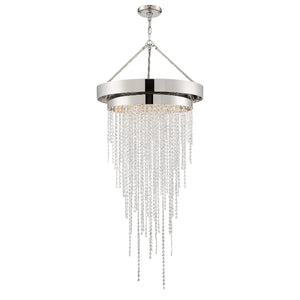 Crystorama - CLA-A3207-PN-CL-MWP - Six Light Chandelier - Clarksen - Polished Nickel