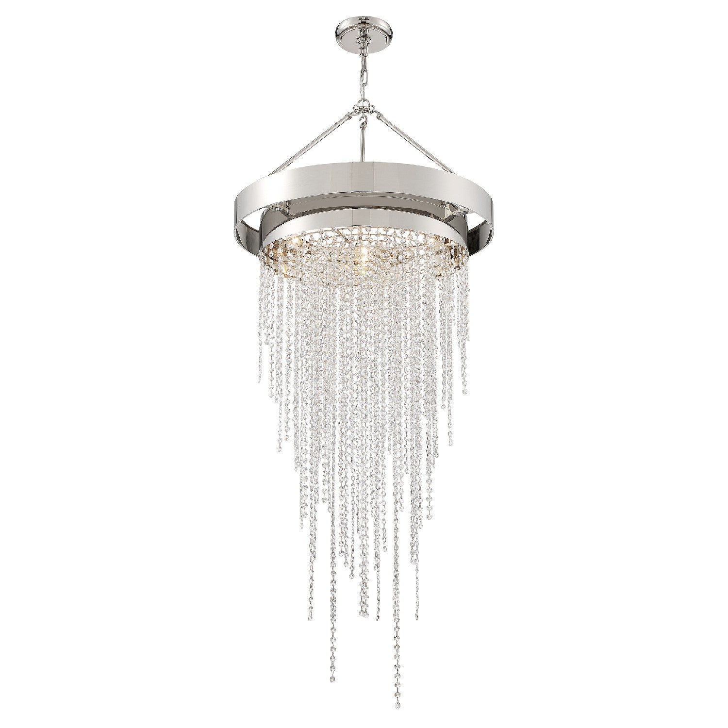 Crystorama - CLA-A3207-PN-CL-MWP - Six Light Chandelier - Clarksen - Polished Nickel