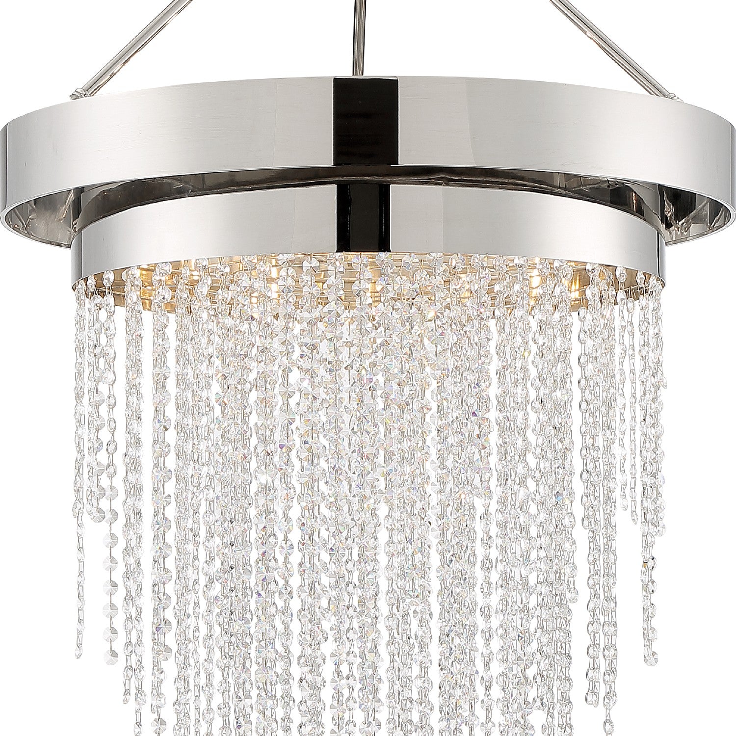 Crystorama - CLA-A3207-PN-CL-MWP - Six Light Chandelier - Clarksen - Polished Nickel