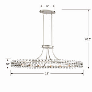 Crystorama - CLO-8897-BN - 12 Light Chandelier - Clover - Brushed Nickel