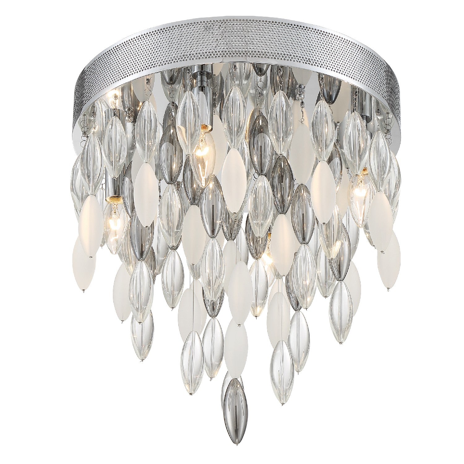 Crystorama - HUD-A2214-CH - Four Light Flush Mount - Hudson - Polished Chrome