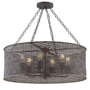 Crystorama - JAS-A5016-FB - Six Light Chandelier - Jasmine - Forged Bronze