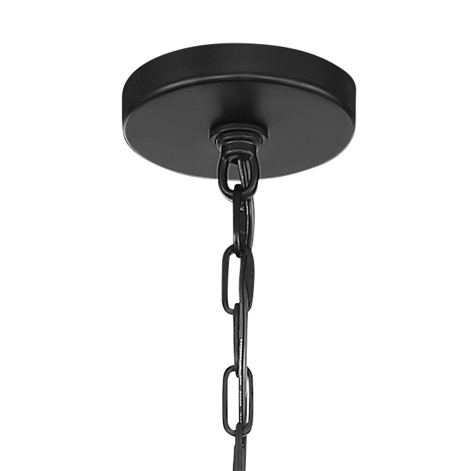 Crystorama - 587-MK - Nine Light Chandelier - Luna - Matte Black