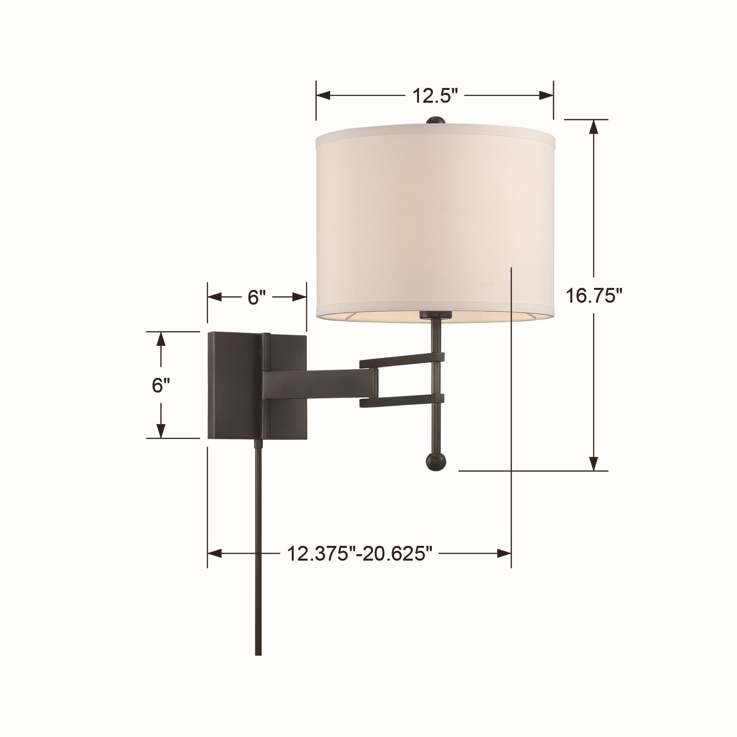 Crystorama - MAR-A8031-MK - One Light Wall Sconce - Marshall - Matte Black