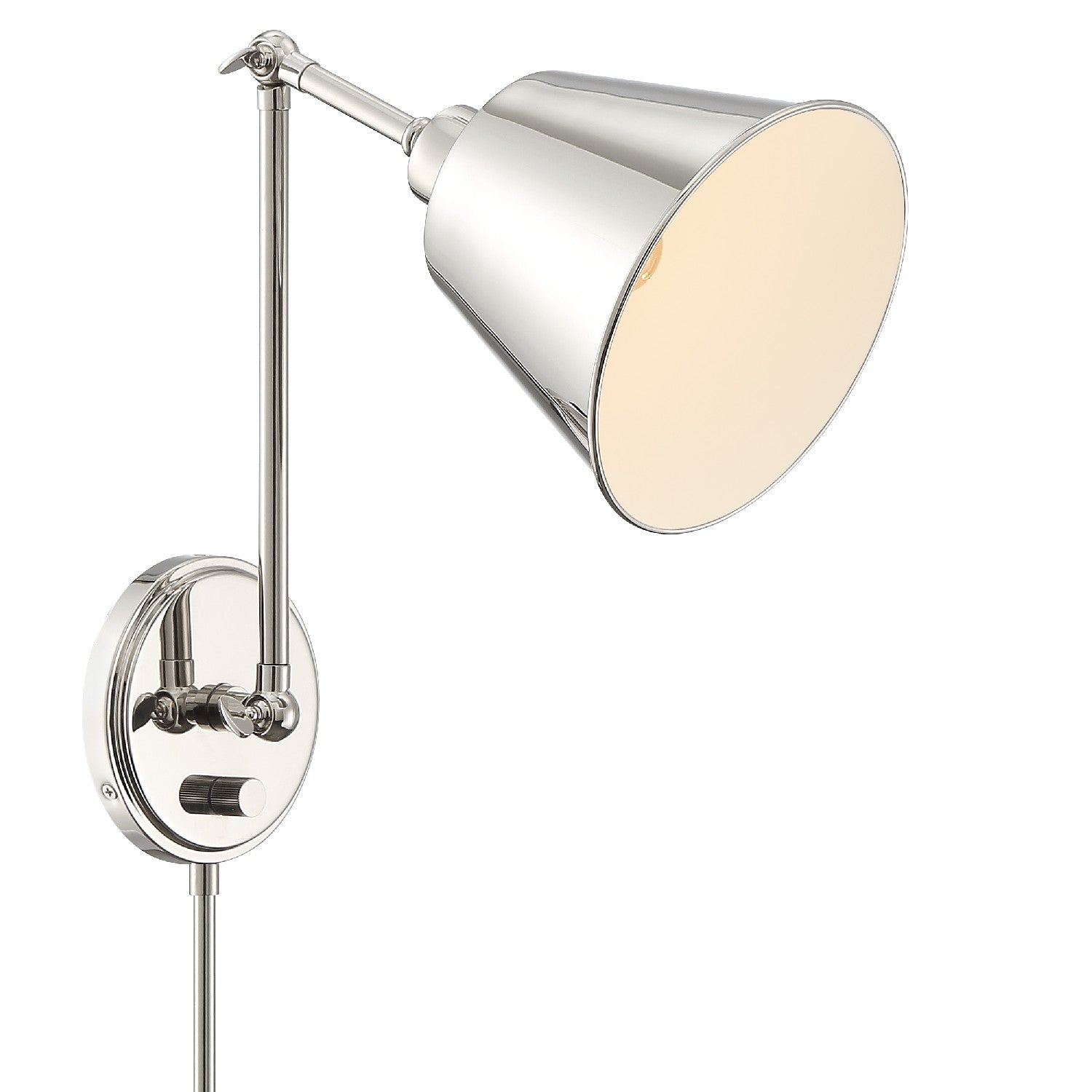 Crystorama - MIT-A8020-PN - One Light Wall Sconce - Mitchell - Polished Nickel