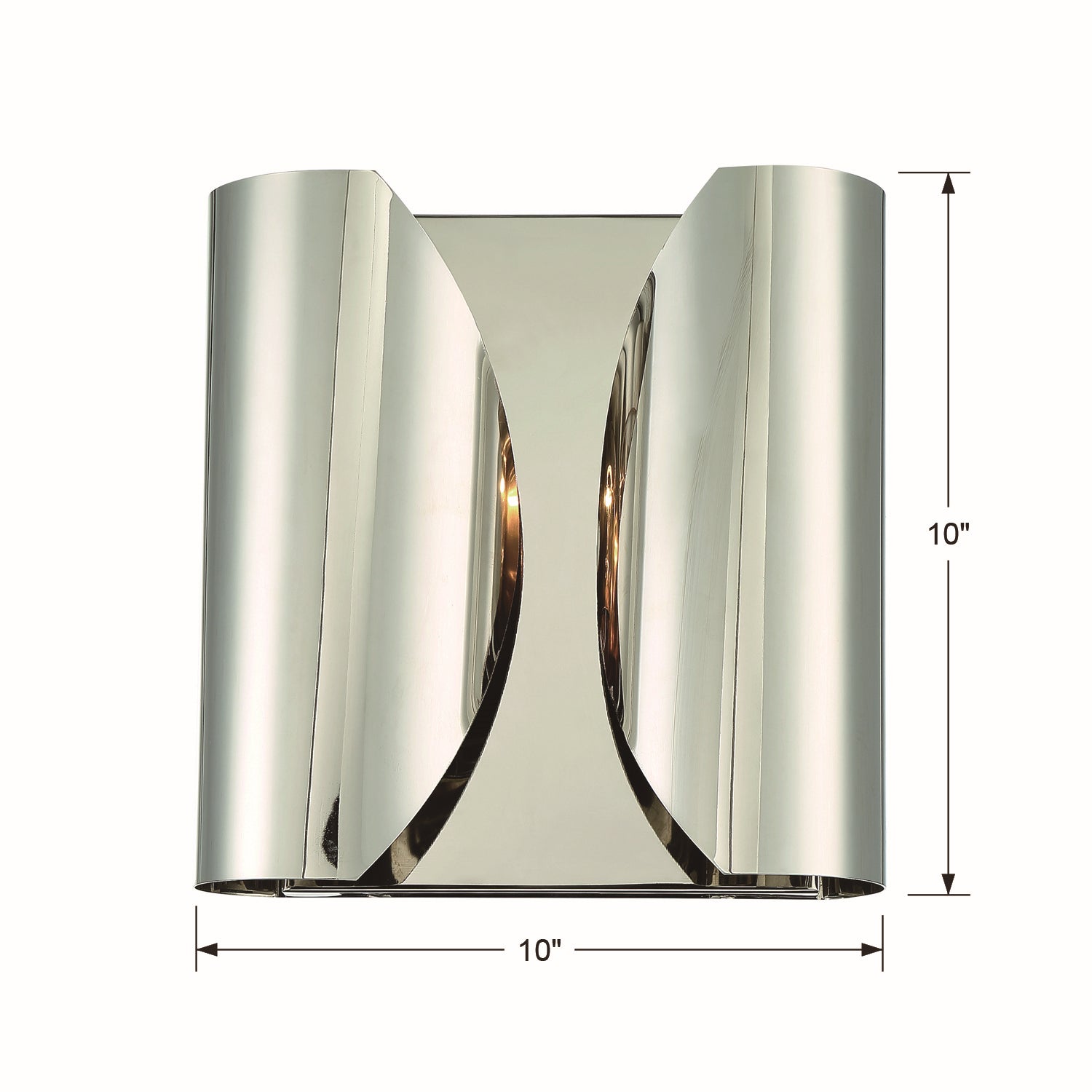 Crystorama - MOQ-A3692-PN - Two Light Wall Sconce - Monique - Polished Nickel