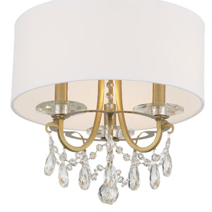 Crystorama - 6623-VG-CL-MWP - Three Light Chandelier - Othello - Vibrant Gold