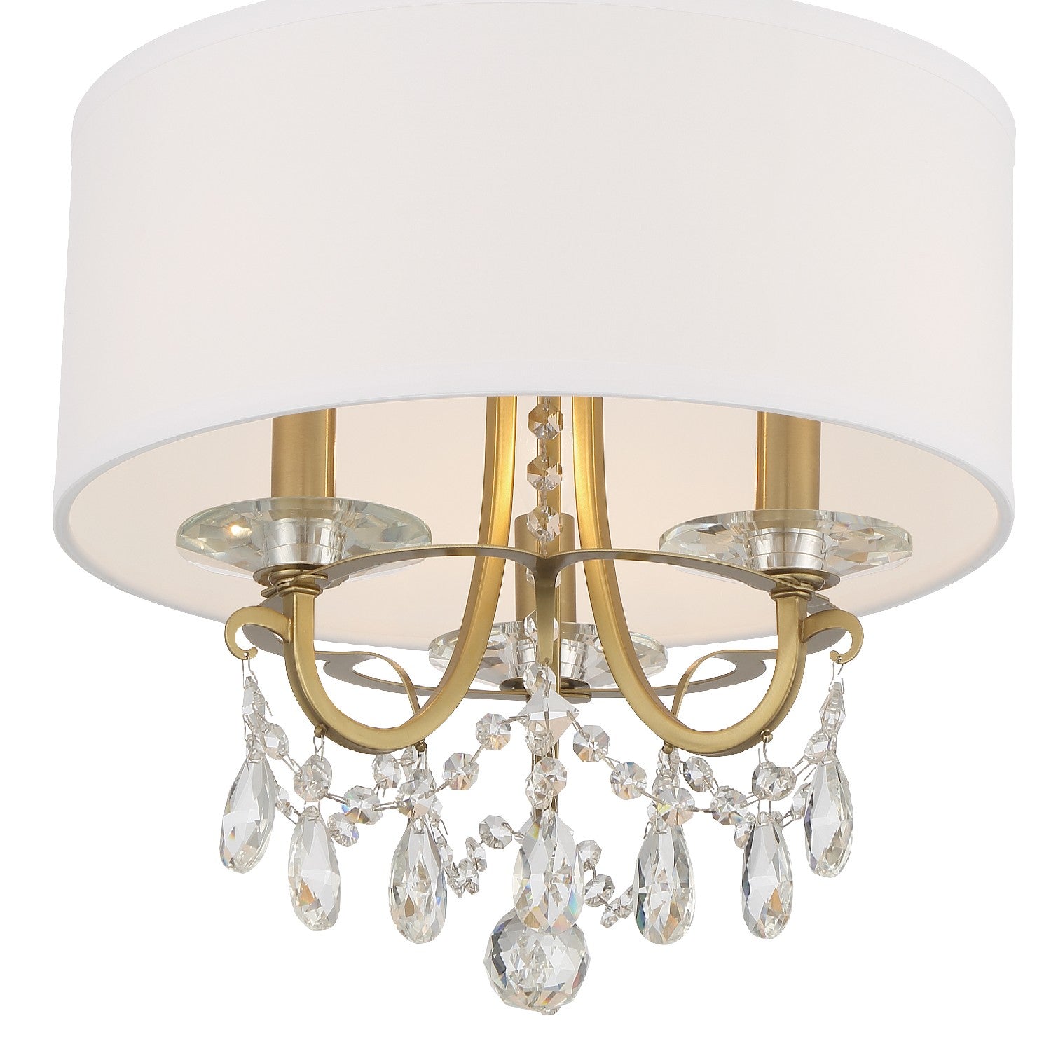 Crystorama - 6623-VG-CL-S - Three Light Chandelier - Othello - Vibrant Gold