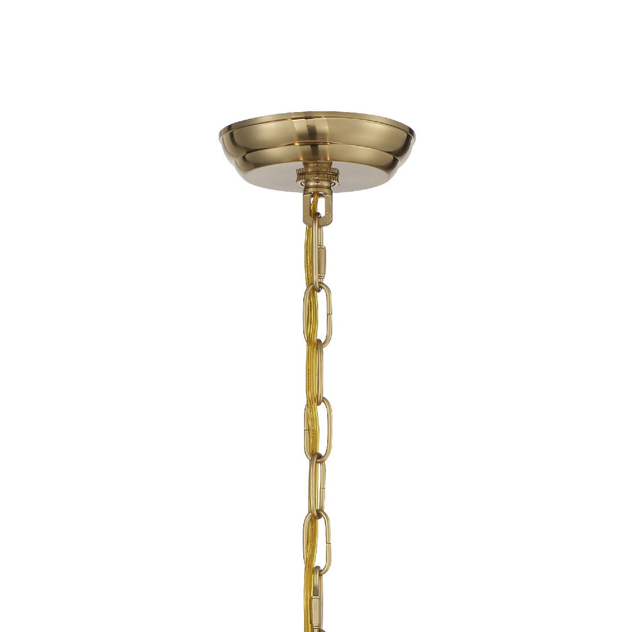 Crystorama - 6623-VG-CL-SAQ - Three Light Chandelier - Othello - Vibrant Gold