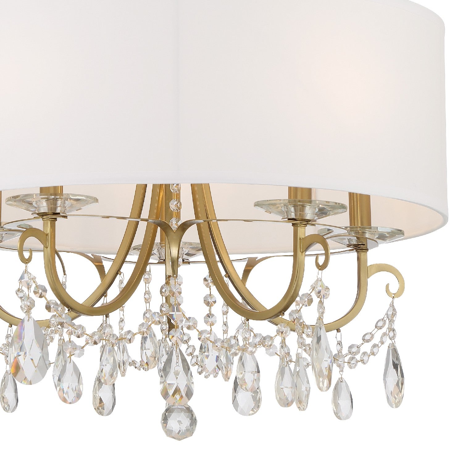 Crystorama - 6625-VG-CL-MWP - Five Light Chandelier - Othello - Vibrant Gold