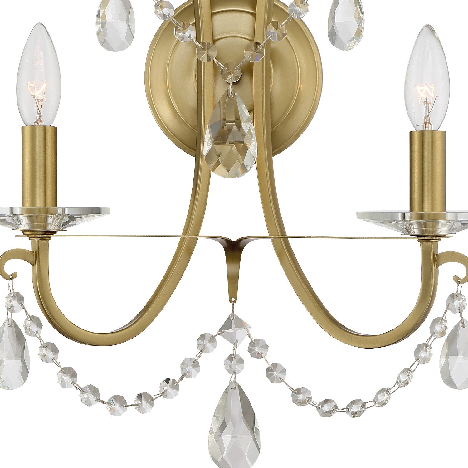 Crystorama - 6822-VG-CL-S - Two Light Wall Sconce - Othello - Vibrant Gold