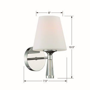 Crystorama - RAM-A3401-PN - One Light Wall Sconce - Ramsey - Polished Nickel