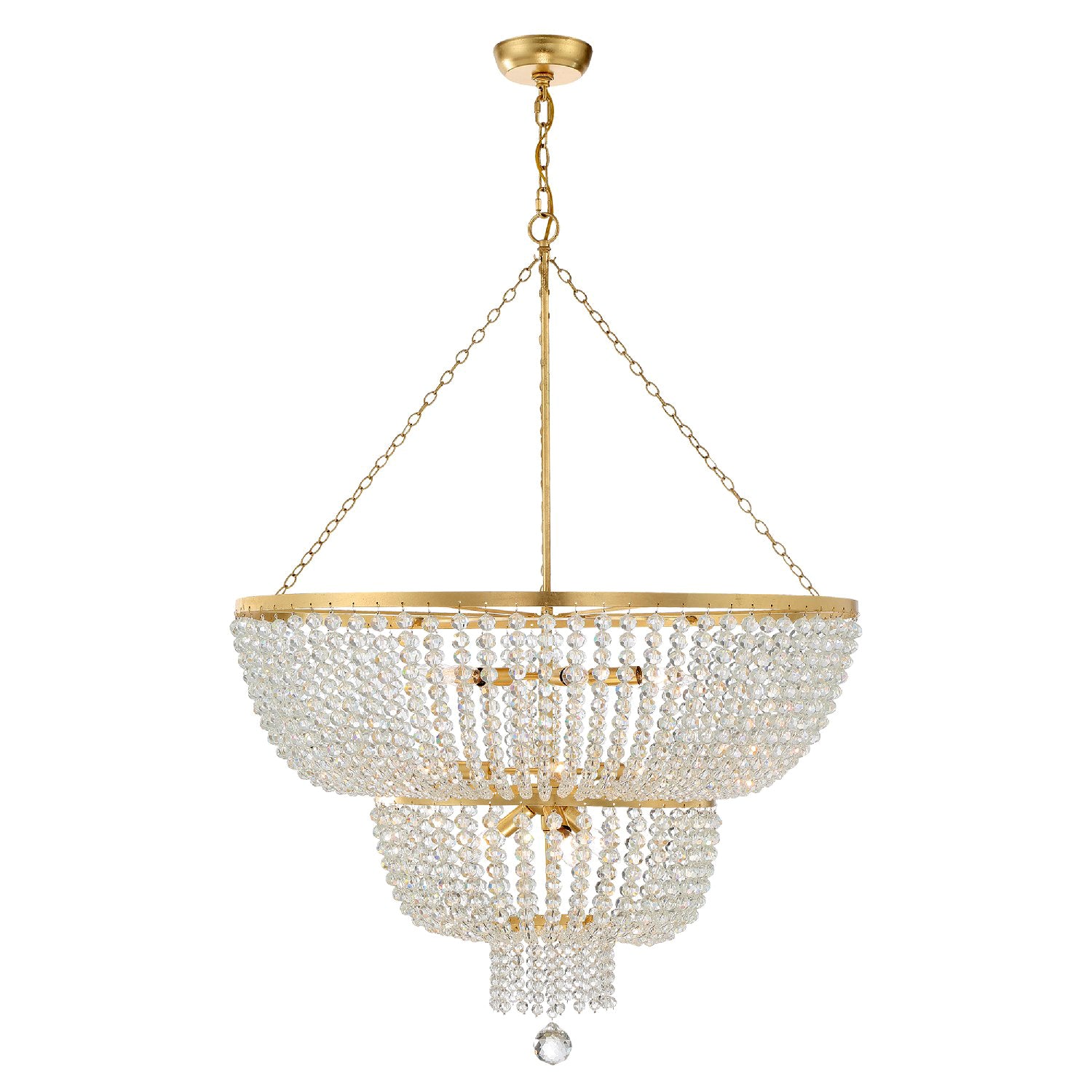 Crystorama - 612-GA - 12 Light Chandelier - Rylee - Antique Gold