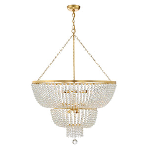 Crystorama - 612-GA - 12 Light Chandelier - Rylee - Antique Gold