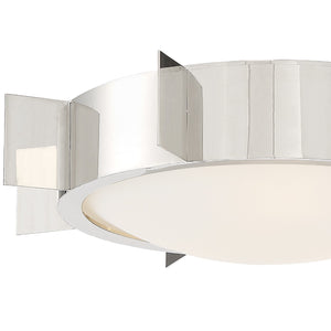 Crystorama - SOL-A3103-PN - Three Light Flush Mount - Solas - Polished Nickel