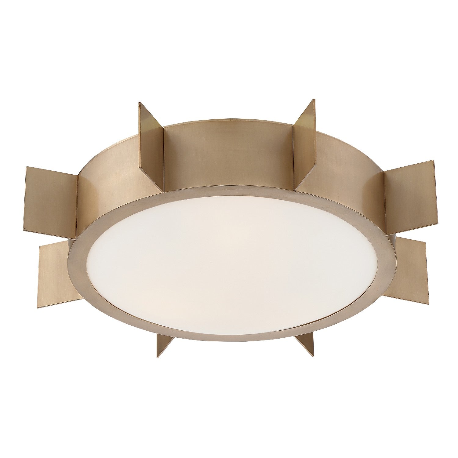 Crystorama - SOL-A3103-VG - Three Light Flush Mount - Solas - Vibrant Gold