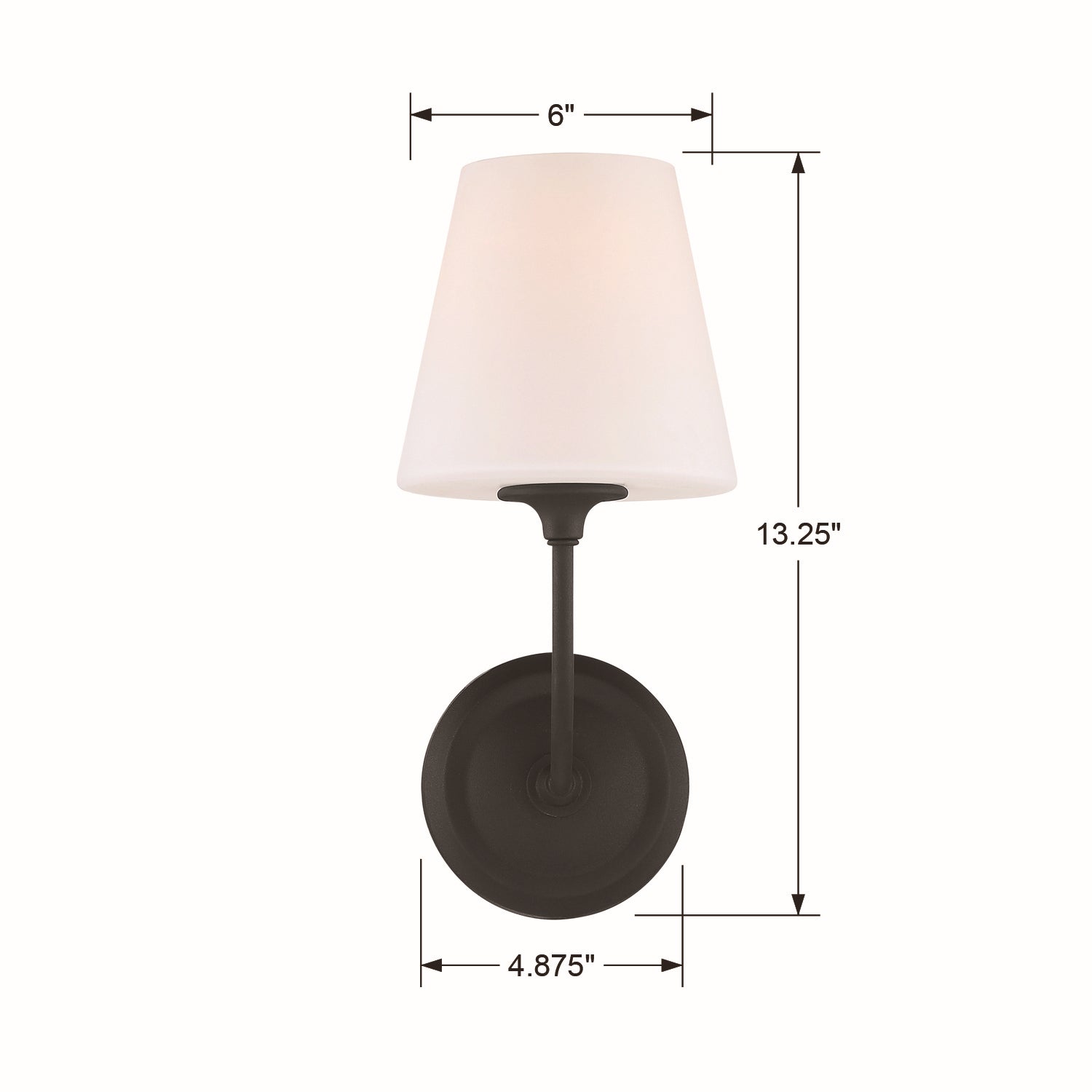 Crystorama - 2441-OP-BF - One Light Wall Sconce - Sylvan - Black Forged