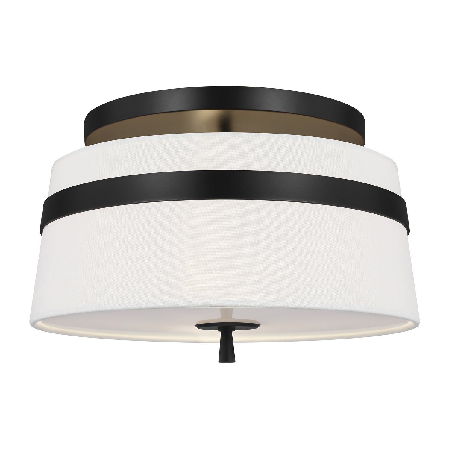 Visual Comfort Studio - AF1143AI - Three Light Semi-Flush Mount - Cordtlandt - Aged Iron