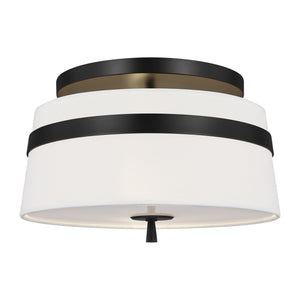 Visual Comfort Studio - AF1143AI - Three Light Semi-Flush Mount - Cordtlandt - Aged Iron