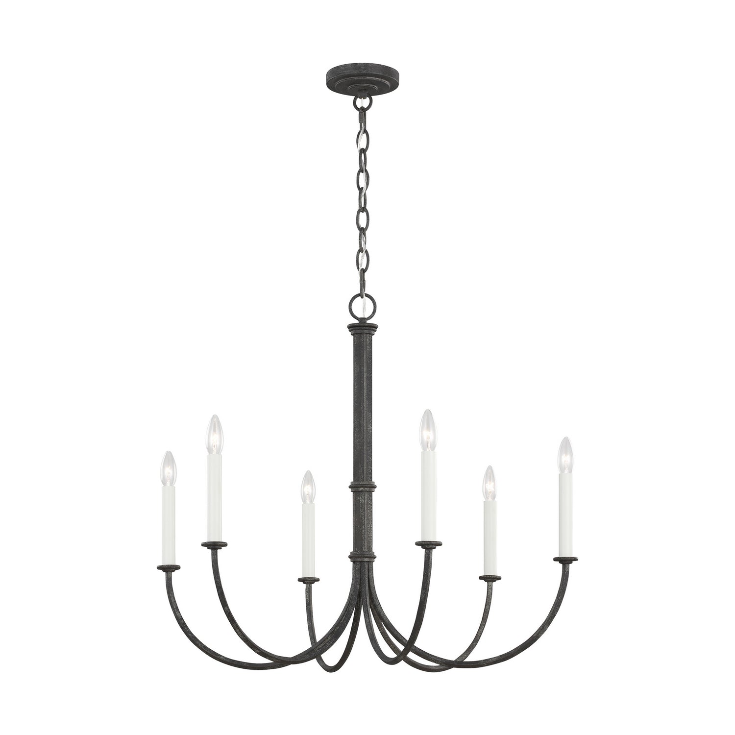 Visual Comfort Studio - CC1146IO - Six Light Chandelier - Champlain - Iron Oxide