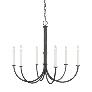 Visual Comfort Studio - CC1146IO - Six Light Chandelier - Champlain - Iron Oxide