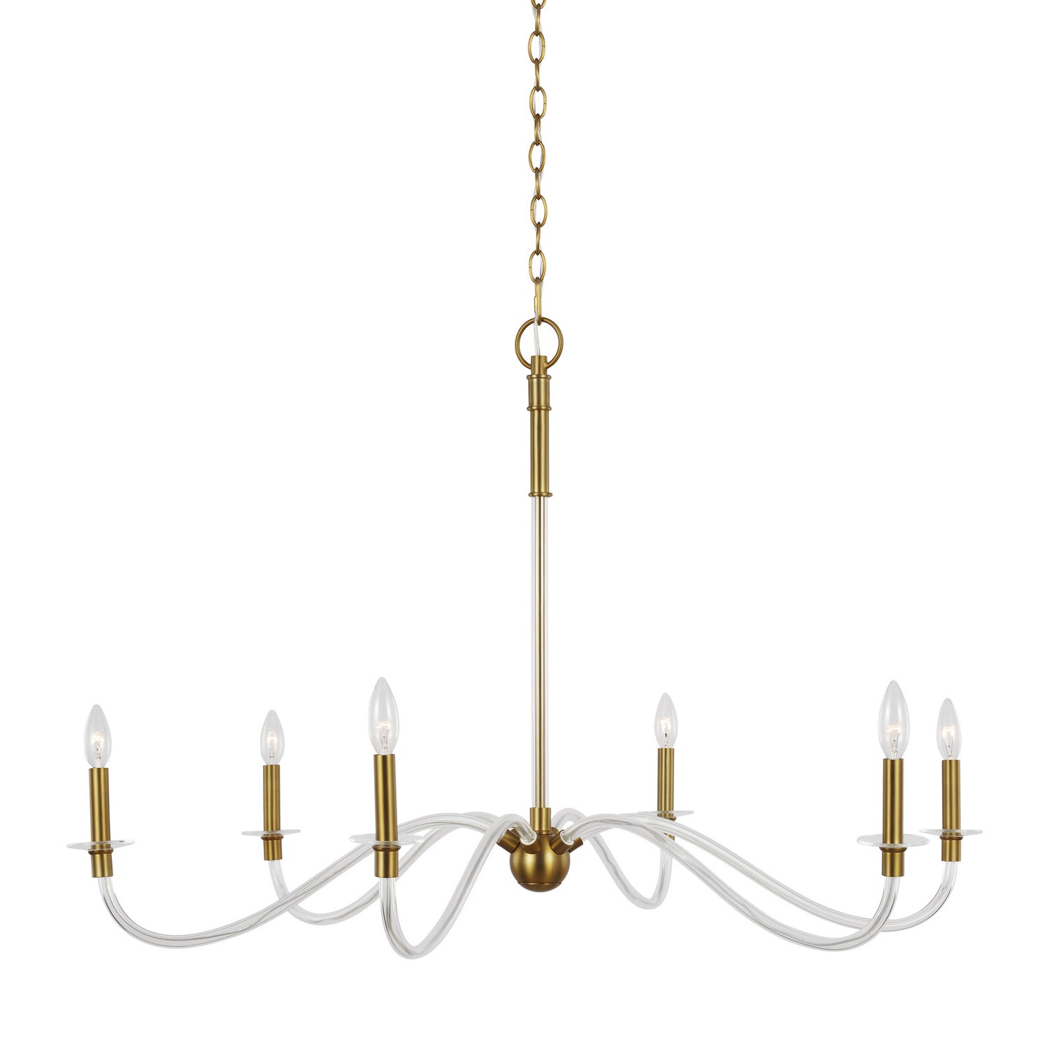 Visual Comfort Studio - CC1326BBS - Six Light Chandelier - Hanover - Burnished Brass