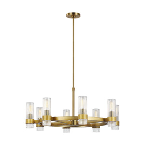 Visual Comfort Studio - CC1378BBS - Eight Light Chandelier - Geneva - Burnished Brass