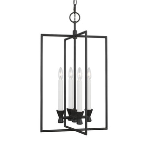 Visual Comfort Studio - CC1394AI - Four Light Lantern - Keystone - Aged Iron