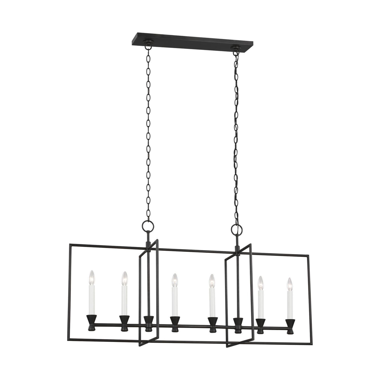 Visual Comfort Studio - CC1406AI - Six Light Chandelier - Keystone - Aged Iron