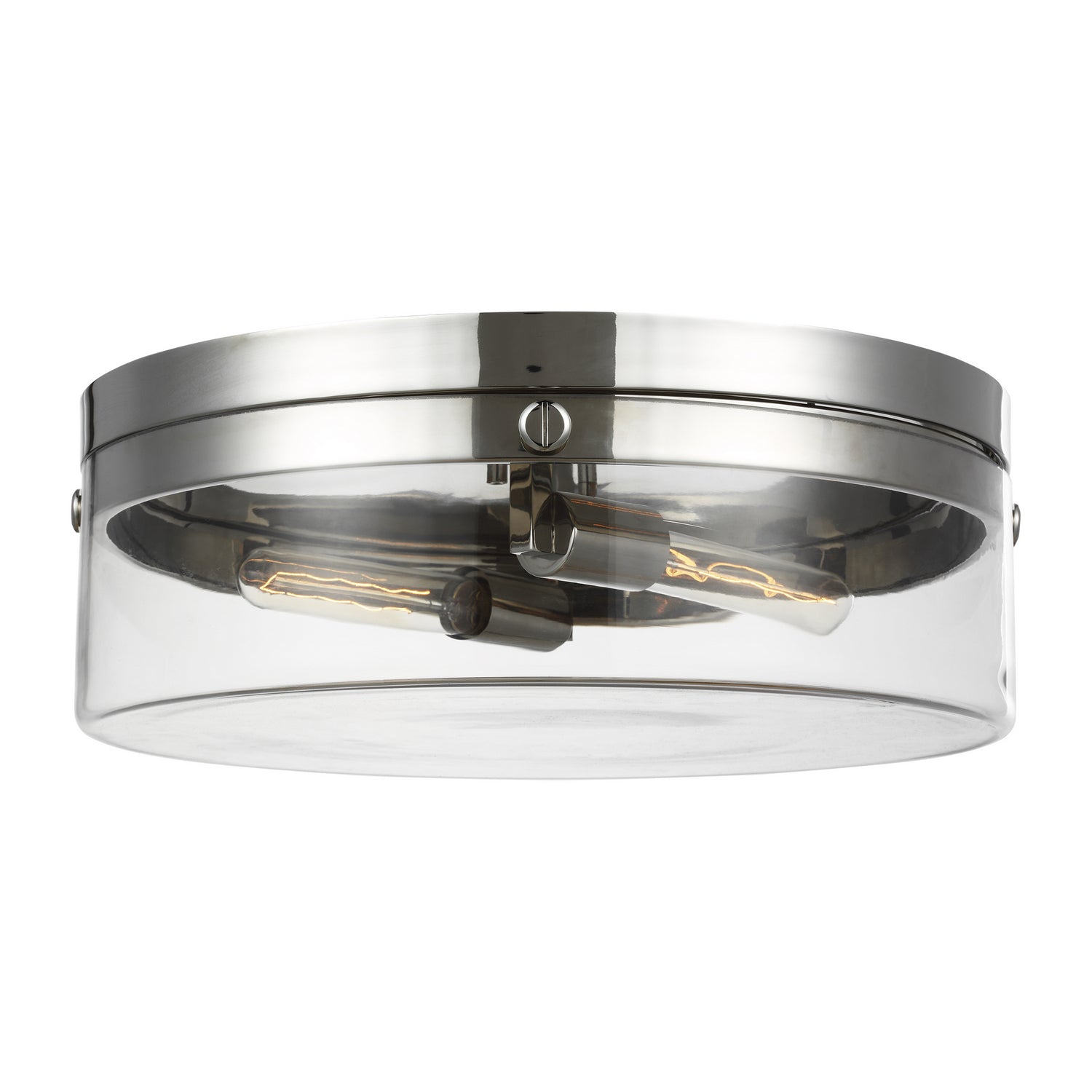 Visual Comfort Studio - CF1032PN - Two Light Flush Mount - Garrett - Polished Nickel