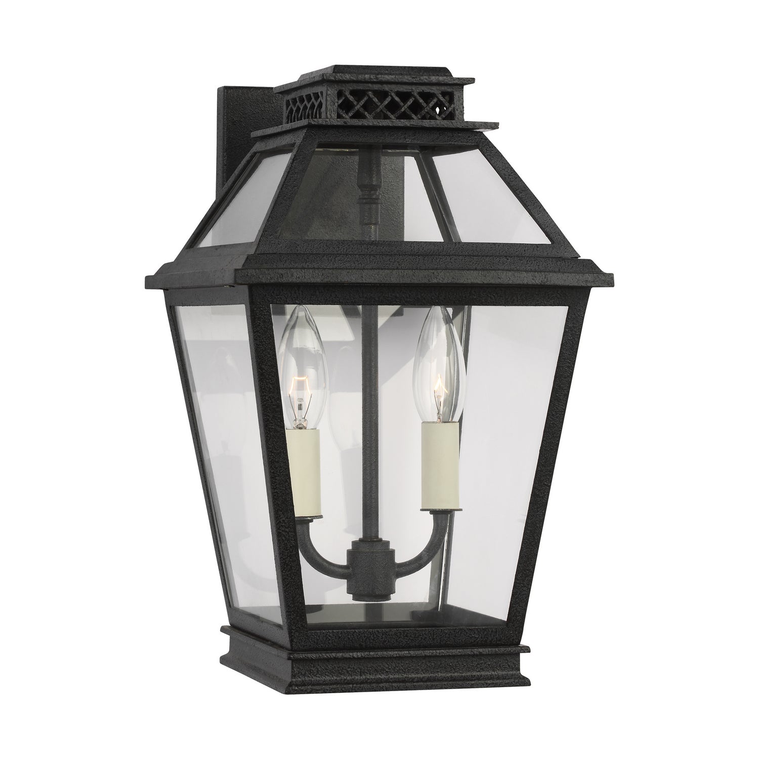 Visual Comfort Studio - CO1012DWZ - Two Light Outdoor Wall Lantern - Falmouth - Dark Weathered Zinc