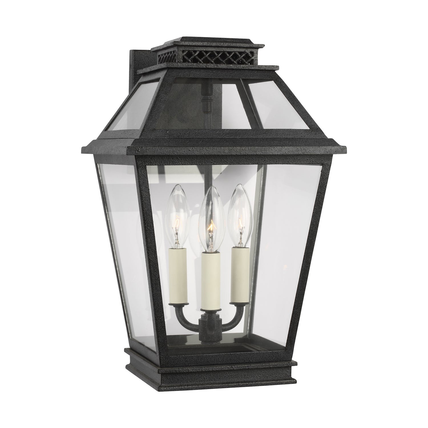 Visual Comfort Studio - CO1023DWZ - Three Light Outdoor Wall Lantern - Falmouth - Dark Weathered Zinc