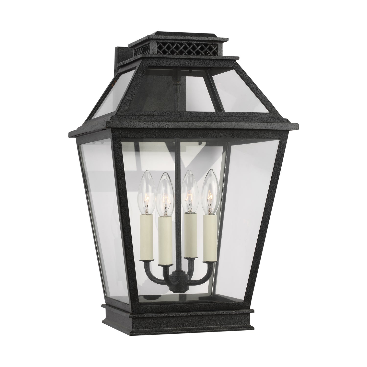 Visual Comfort Studio - CO1034DWZ - Four Light Outdoor Wall Lantern - Falmouth - Dark Weathered Zinc