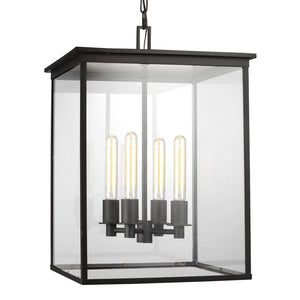 Visual Comfort Studio - CO1154HTCP - Four Light Hanging Lantern - Freeport - Heritage Copper