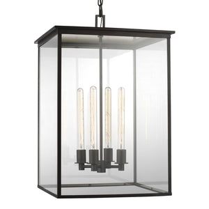 Visual Comfort Studio - CO1164HTCP - Four Light Hanging Lantern - Freeport - Heritage Copper