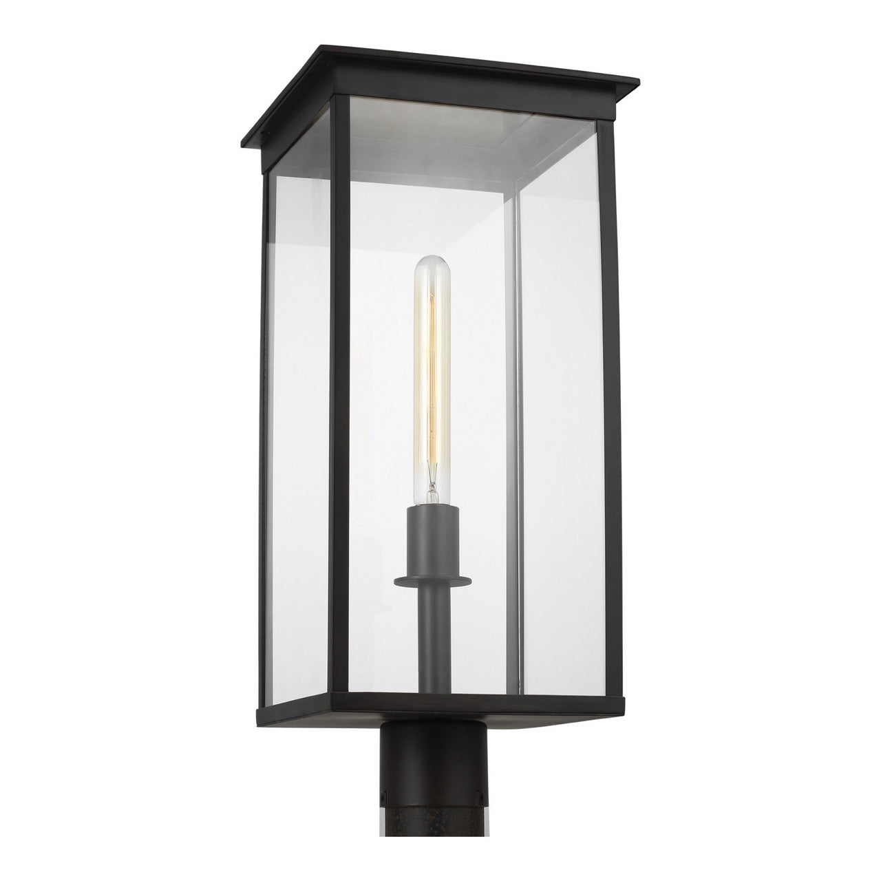 One Light Outdoor Post Lantern in Heritage Copper from the Freeport collection