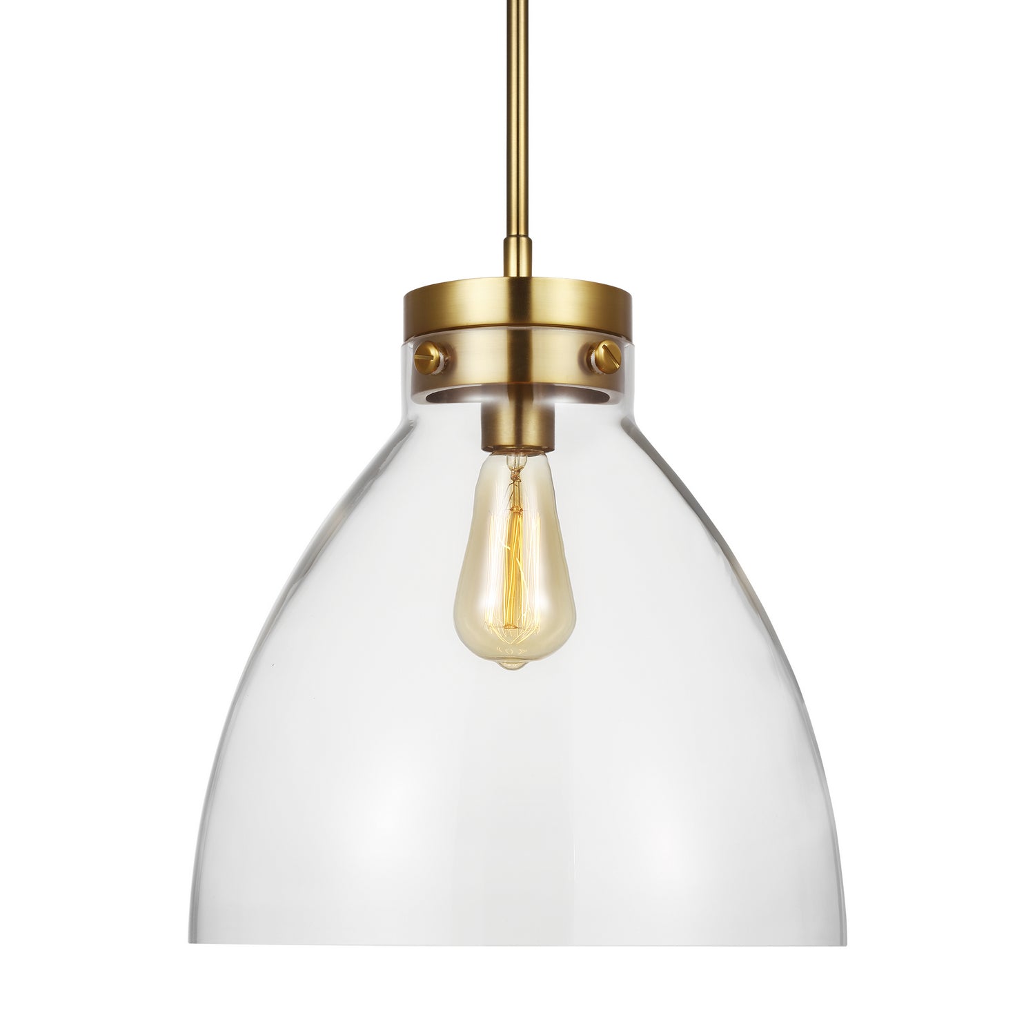 Visual Comfort Studio - CP1121BBS - One Light Pendant - Garrett - Burnished Brass