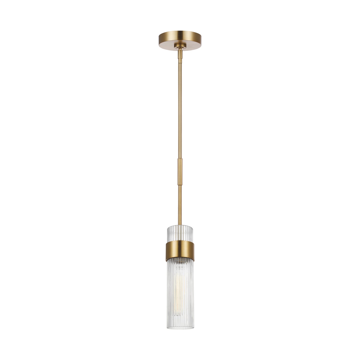 Visual Comfort Studio - CP1161BBS - One Light Pendant - Geneva - Burnished Brass